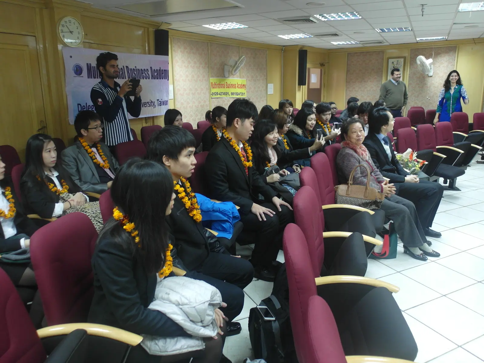 Students attending an Academy academic session