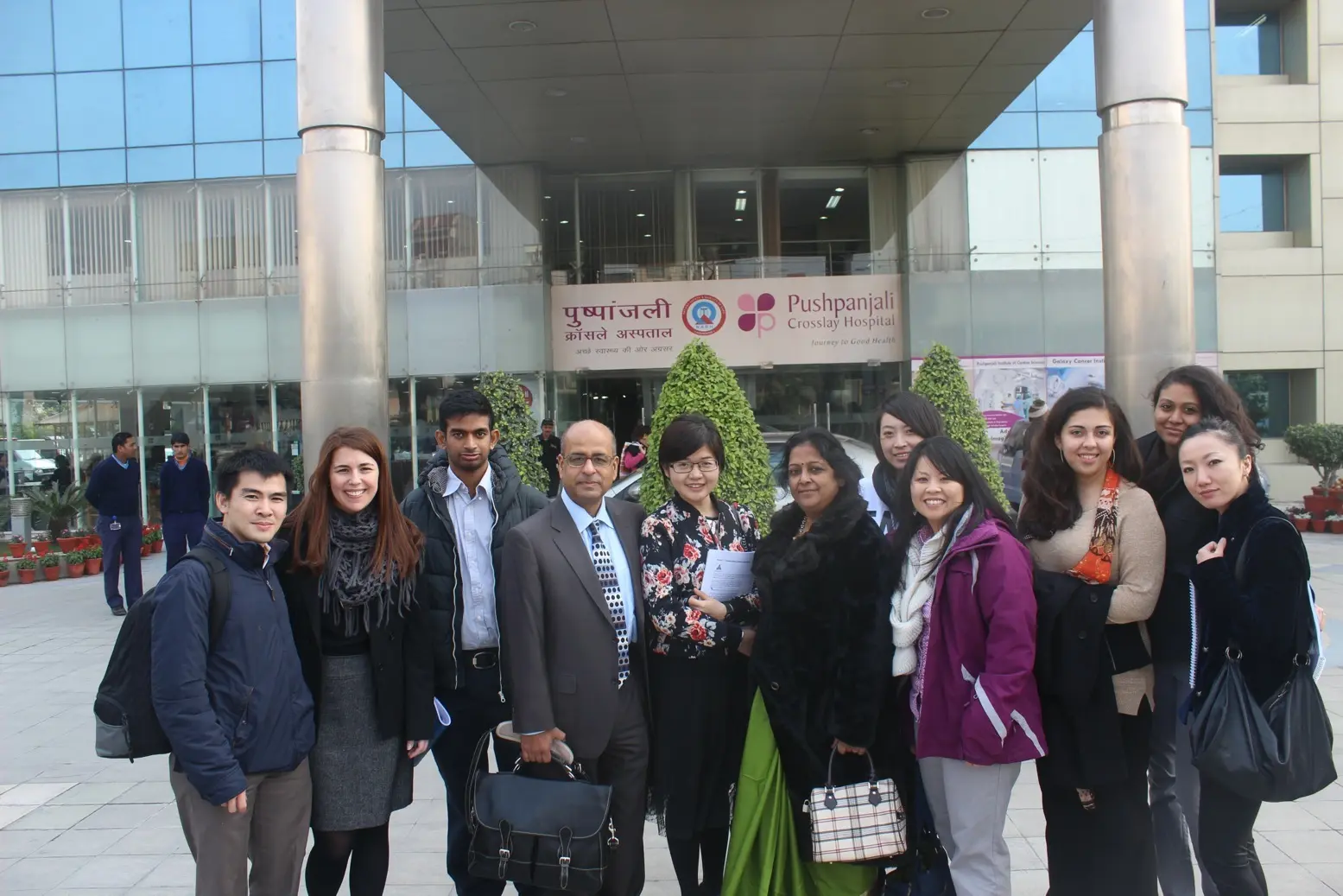International student group during an Academy organisational visit in India